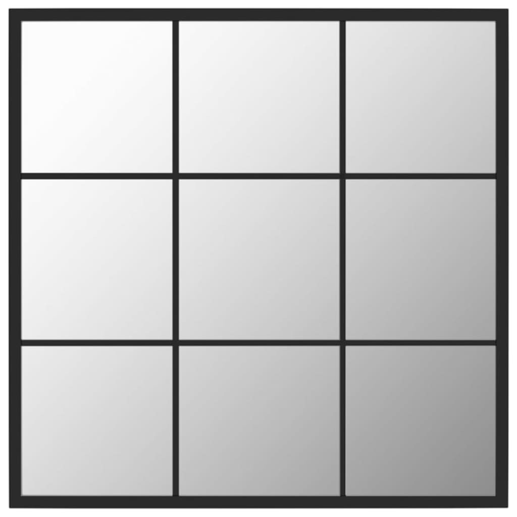 Specchio 60x60 Cornice Metallo Nero | Complemento d'Arredo Minimal - 2