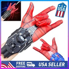 Spider-Man Web Shooter Toy   Kids Wrist Launcher  Cosplay Glove Costume Set