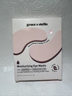 Grace & Stella Moisturizing Eye Masks For Dry Under Eyes, 6 Pair (Exp 06/28)