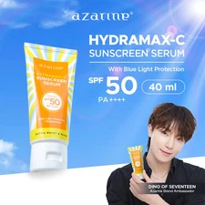 AZARINE Hydramax-C Sunscreen SPF50 PA++++ 40ml | Moist & Dewy Glow Finish