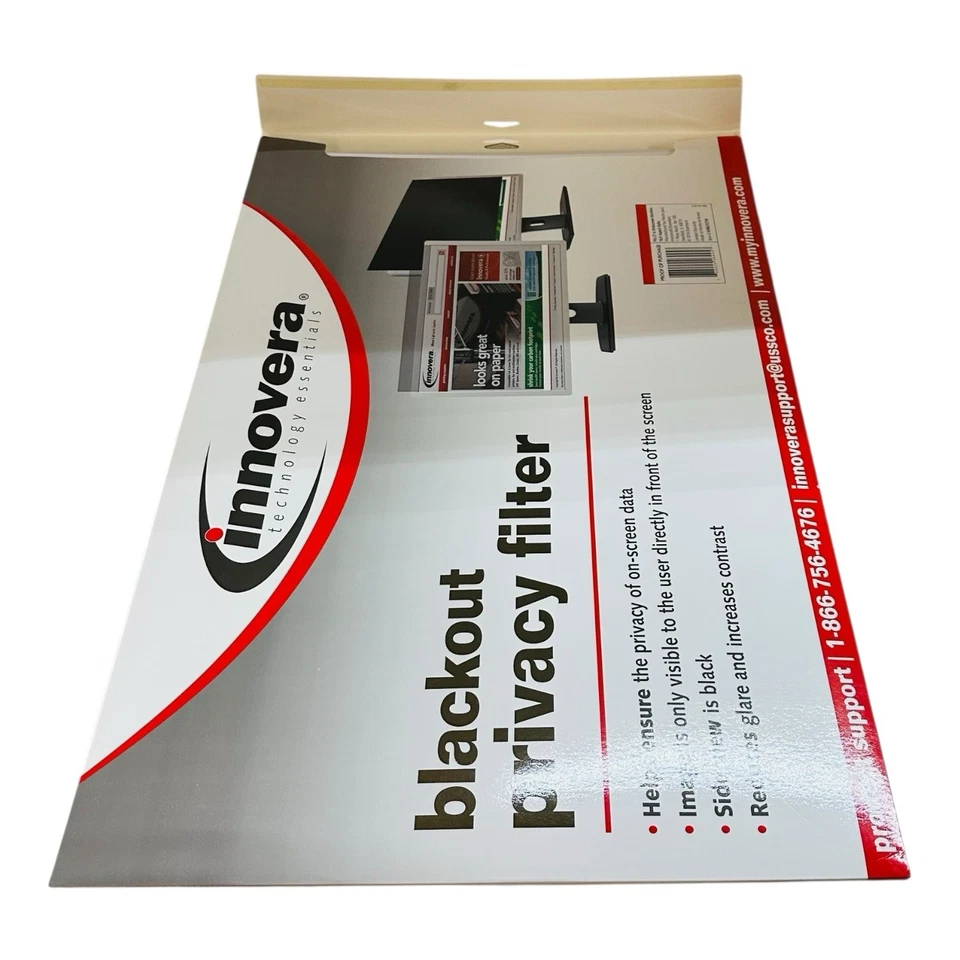 Filtro de privacidad Innovera Blackout para monitor plano de pantalla ancha de 27" 16:9 Foto 4 de 4