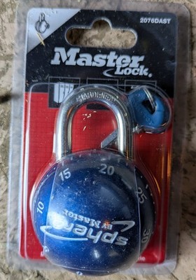 Master Lock Sphero Zahlen-Vorhängeschloss blau 2076DAST
