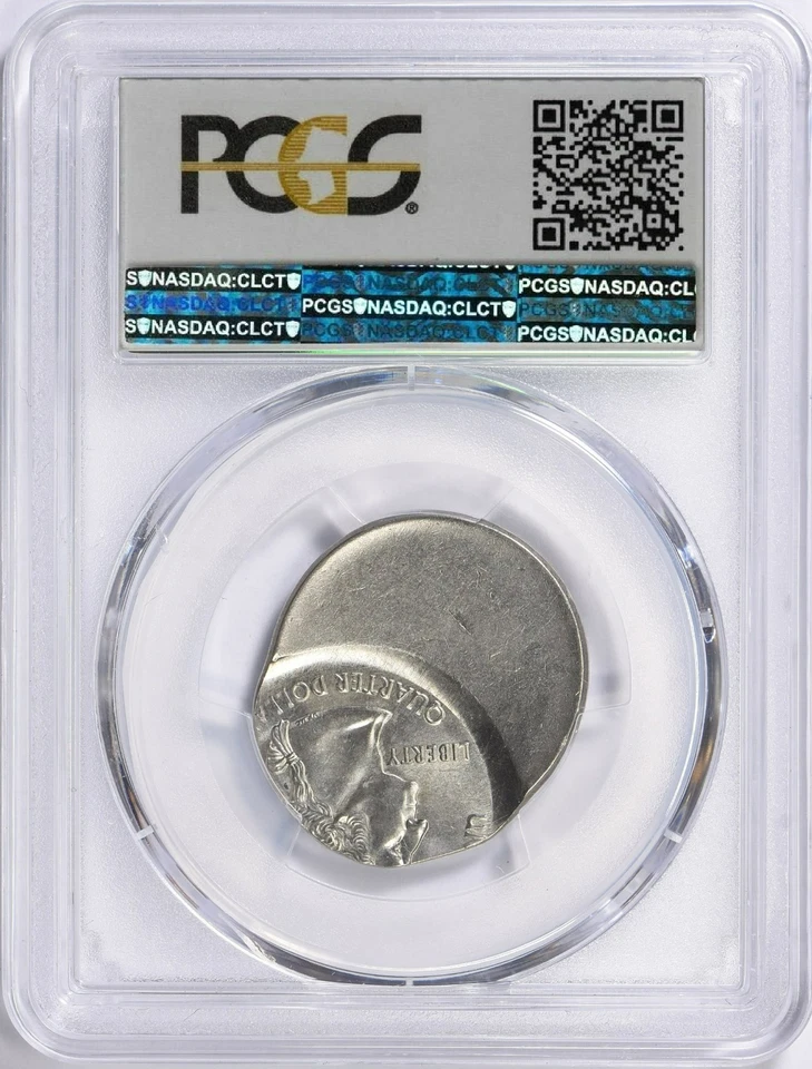 2000-P New Hampshire State Quarter Struck 25% Off Center PCGS MS-65 -Lot D050 - Image 4 of 4