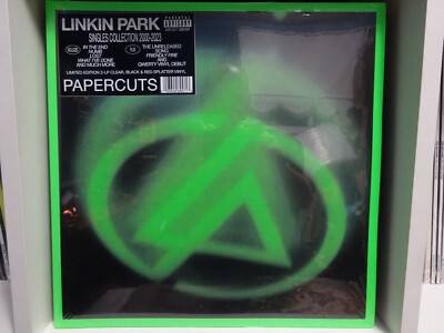 Linkin Park Papercuts limited 2x clear, black & red splatter coloured vinyl lp