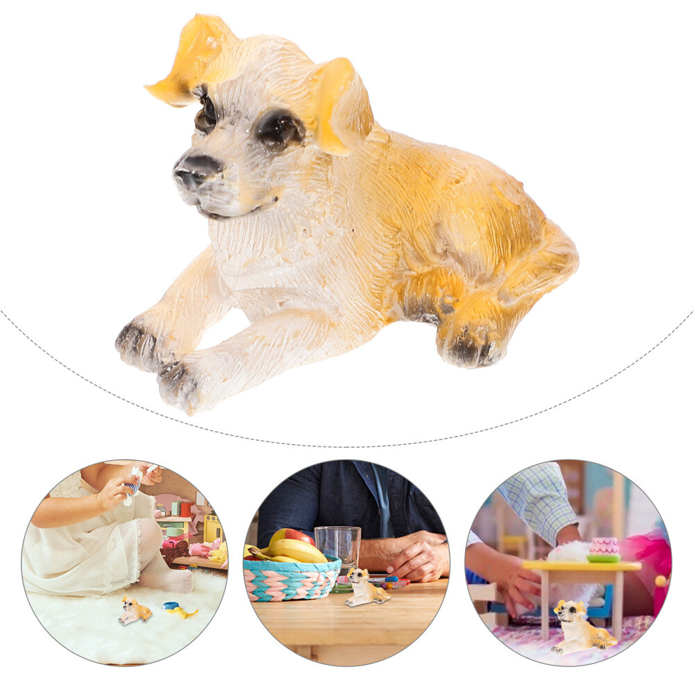 Doll House Miniature Dog Model House Animal Model Mini Dog Model Dollhouse USA