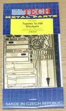 Ätzteilset für Tu-160 Blackjack (Zvezda) in 1/144 von Extratech
