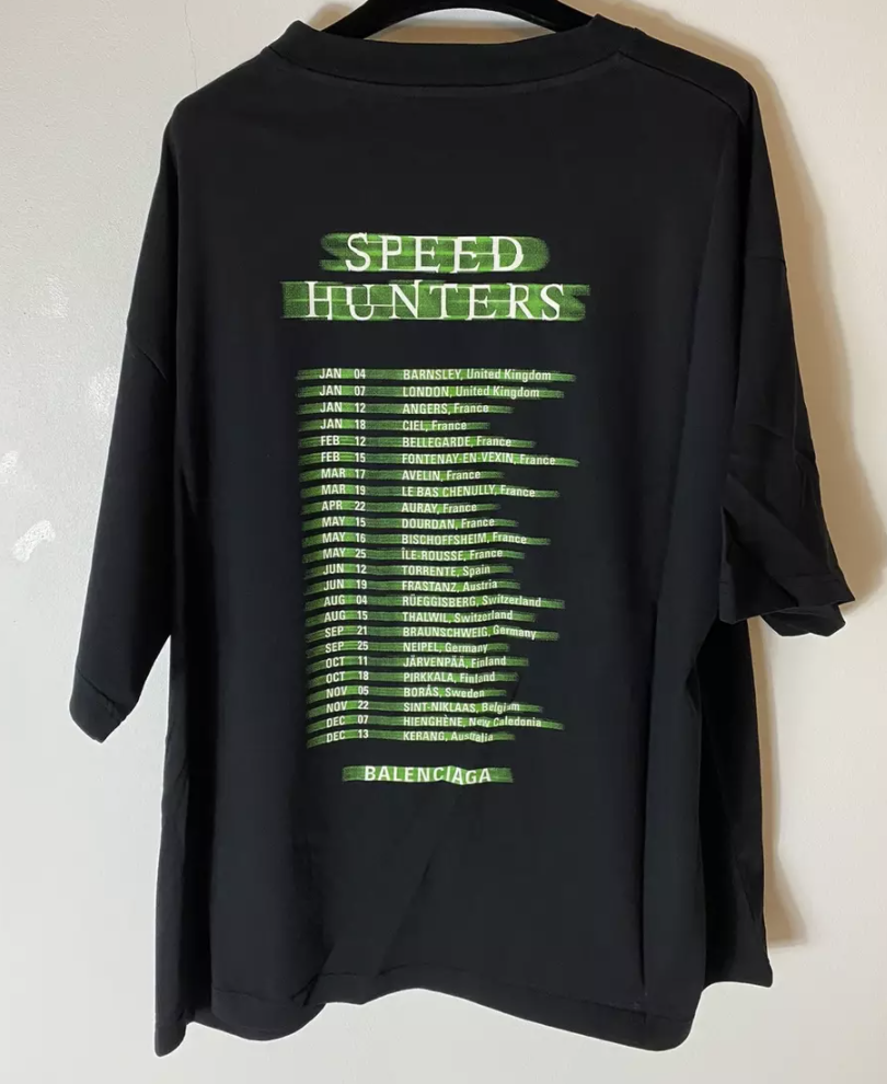 Balenciaga Speed hunter logo T-shirt Oversized TEE LAVE NOIR Balenciaga Speed hunter logo T-shirt Oversized TEE LAVE NOIR
