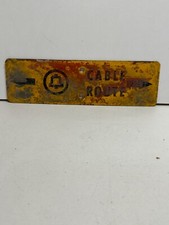 Vintage Bell Cable Route Metal Sign