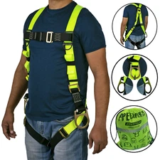 Safety Harness 3D Ring Fall Protection Full Body ANSI OSHA UL JORESTECH