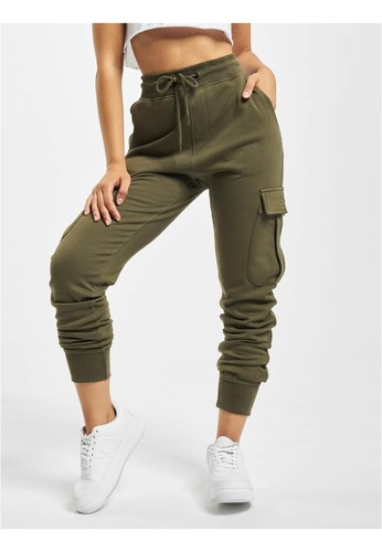 DEF Greta Sweatpants Pants Joggers Cargostyle Relaxed Fleece Ladies Woman - Picture 8 of 16