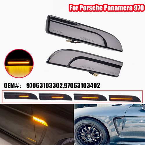 LED Dynamic Side Marker Light For Porsche Panamera 970 2009-2013 2014 2015 2016 - Picture 6 of 18
