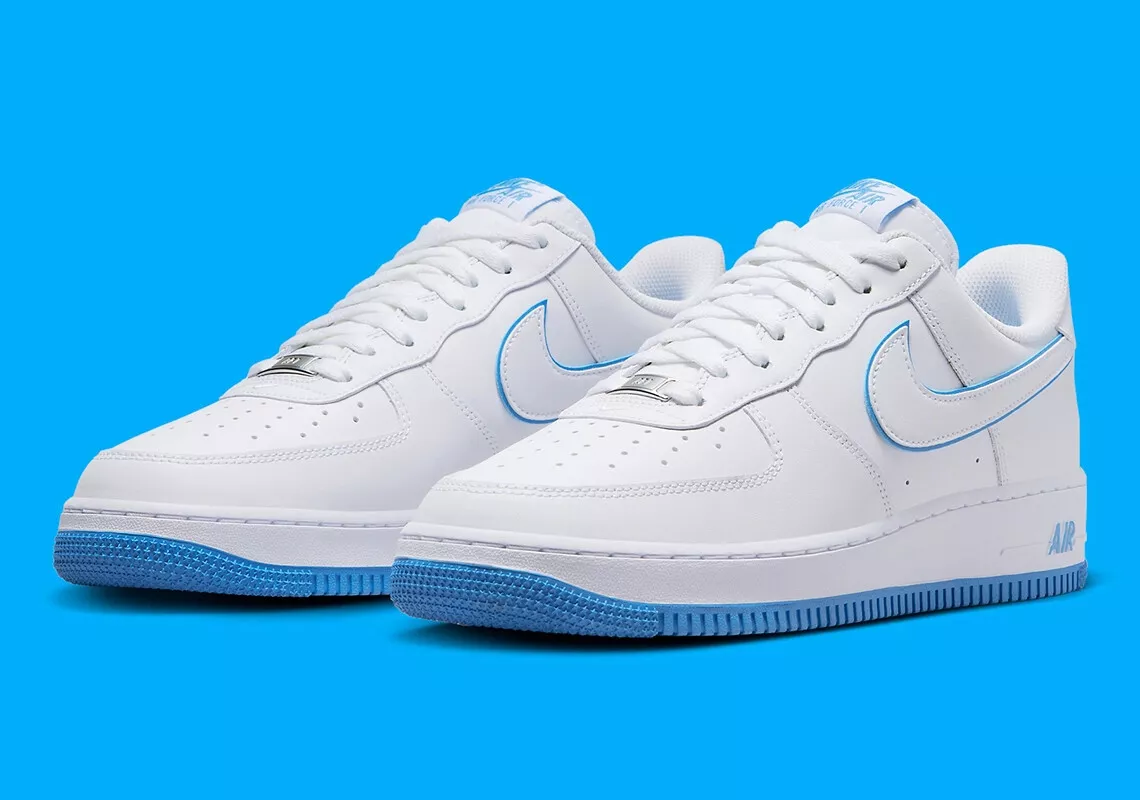 Nike Air Force 1 07 Shoes White University Blue DV0788 101 Men s Multi Size NEW