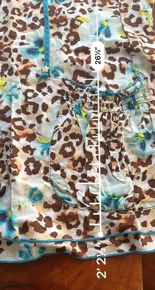 Koi Top Kathy Peterson S Small NEW without tags Floral Animal Print - Image 3 of 4