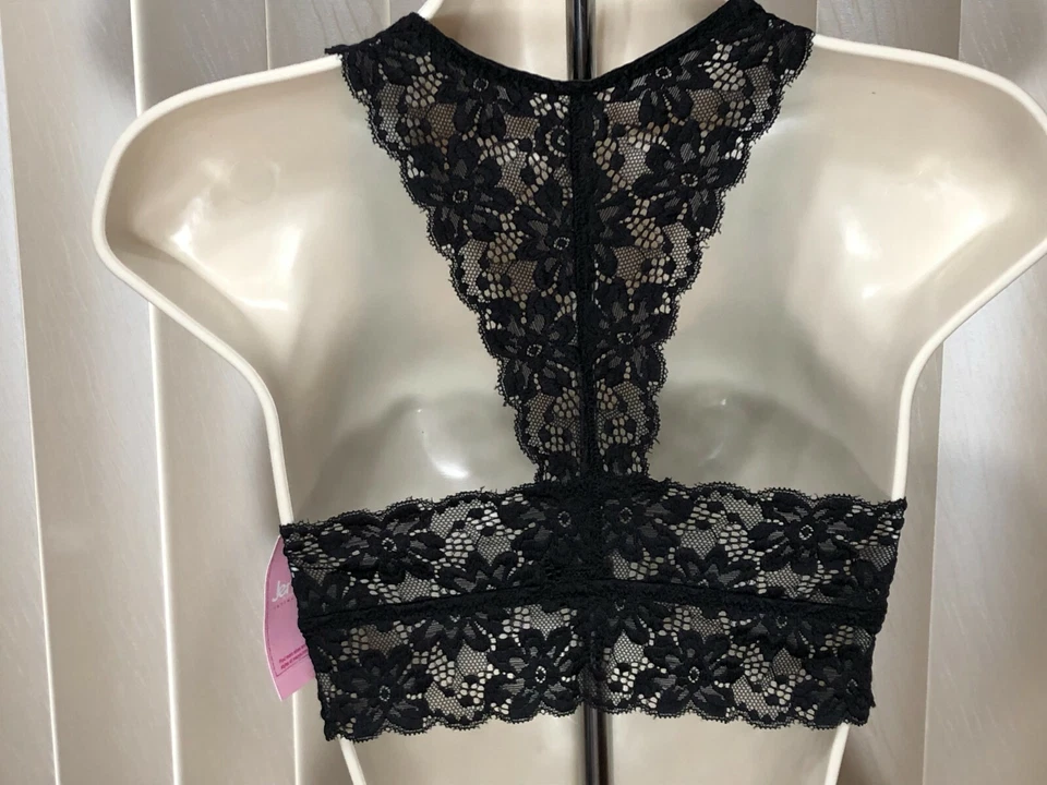 Jenni Wireless Racerback Bralette S Longline Lace Bra Black Jennifer Moore - Image 3 of 4