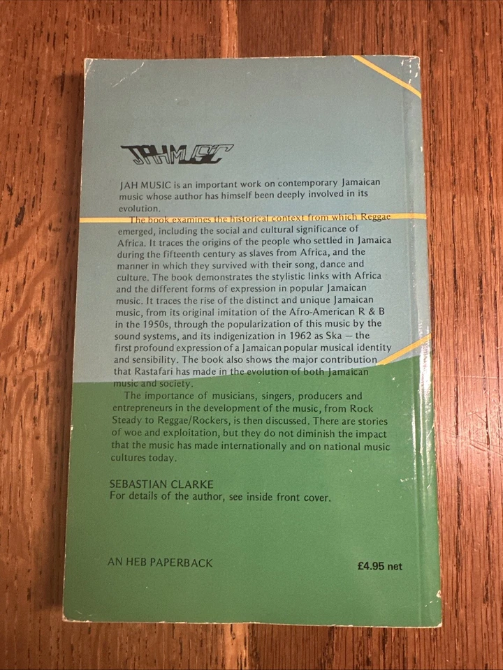 Jah Music by Sebastian Clarke 1980 UK 1st/1st PBO Heinemann VGC - Image 2 of 4