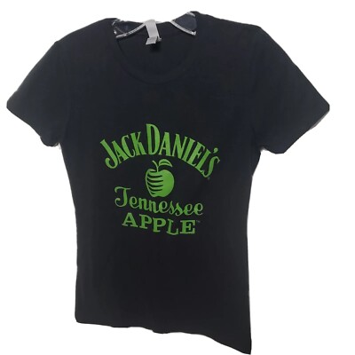 Next Level Womens Graphic Tshirt Black Jack Daniel's Tennessee Apple Size Small
