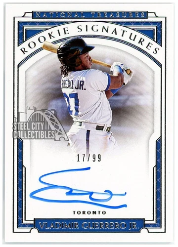 Vladimir Guerrero Jr 2019 Panini National Treasures Rookie Auto #RS-VG 17/99