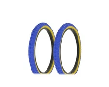 ALTALINE Bicycle TIRES  20" x 2.125" BLUE/GUM COMP III STYLE (2) TIRES BMX Bike