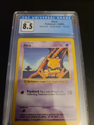 Abra (Shadowless) graded PSA 9 for sale on eBay