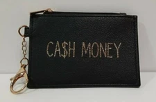 Gina Concepts Women’s Classic Small Card Case Faux Leather - Black 3"x 4.5"