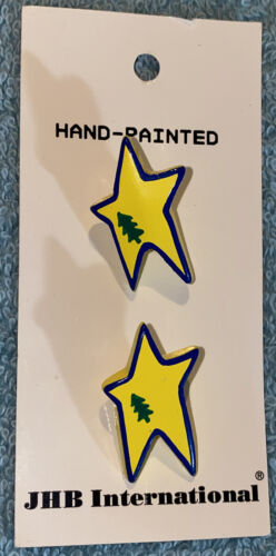 JHB International Buttons 1” Yellow Star #50350 NOS - Picture 2 of 3
