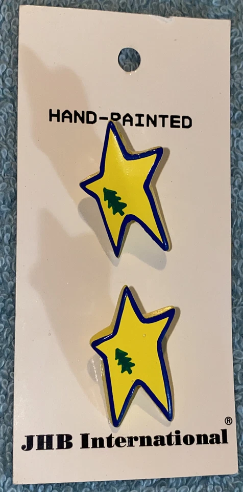 JHB International Buttons 1” Yellow Star #50350 NOS - Image 2 of 3
