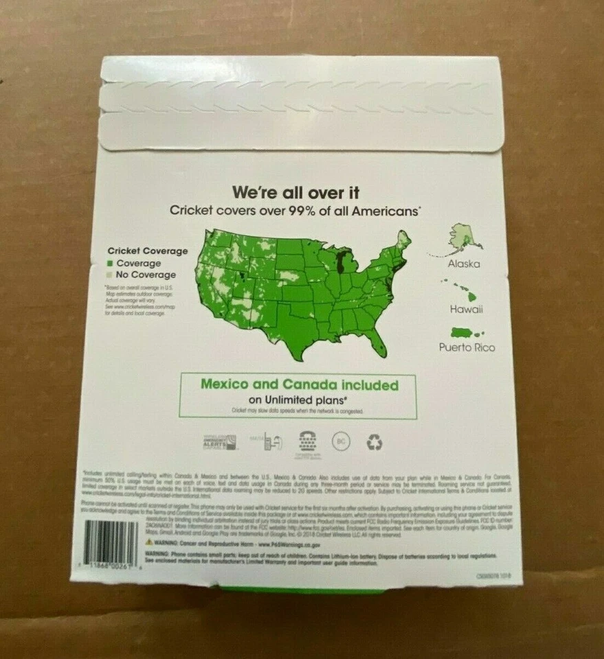 NEW FACTORY SEALED Cricket Vision 5.5" Android Quad-Core 16GB - Image 3 of 3