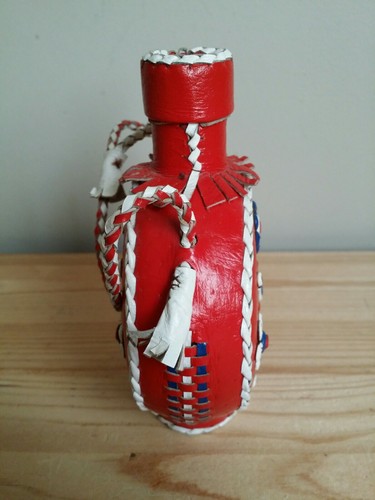 Vintage Decanter Decorative Bottle Ethnic Decor 6" - Picture 5 of 8