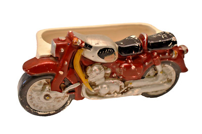 Vintage Motorrad Pflanzer Cermaic Porzellan Modell Von Made IN Japan Dekoration