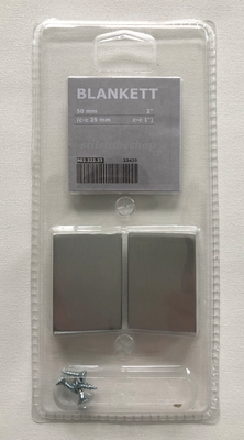 IKEA Blankett Möbelgriffe Griff Griffe 50 mm aluminium 902.222.33 Neu OVP