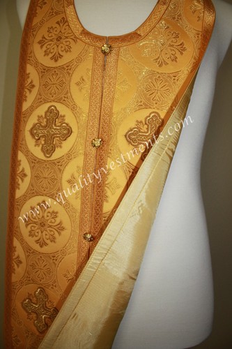 Gold Stola und Manschetten Kommunion Set 42" 107 cm VERSAND AUS USA! - Bild 3 von 3