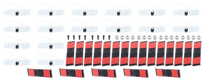 1969-72 Chevrolet/GMC Truck; Lower Molding Clip Set; Long Bed; Fleetside