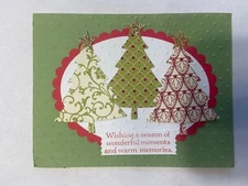 Pines ‘Tis the season merry Christmas holiday card kit of 6 made w/ Stampin' Up!