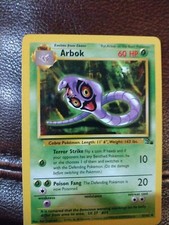 Fossil Set 1st Edition Arbok 31/62 Pokemon Card (see photos for condition)