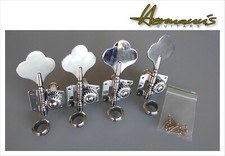 Bass Mechaniken Satz 4er Set für 18mm Bohrungen, Bass Tuners, color chrom