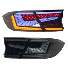 Smoked Lens RGB LED Tail Lights for Honda Accord 10th Gen 2018-2022 Rear Lights