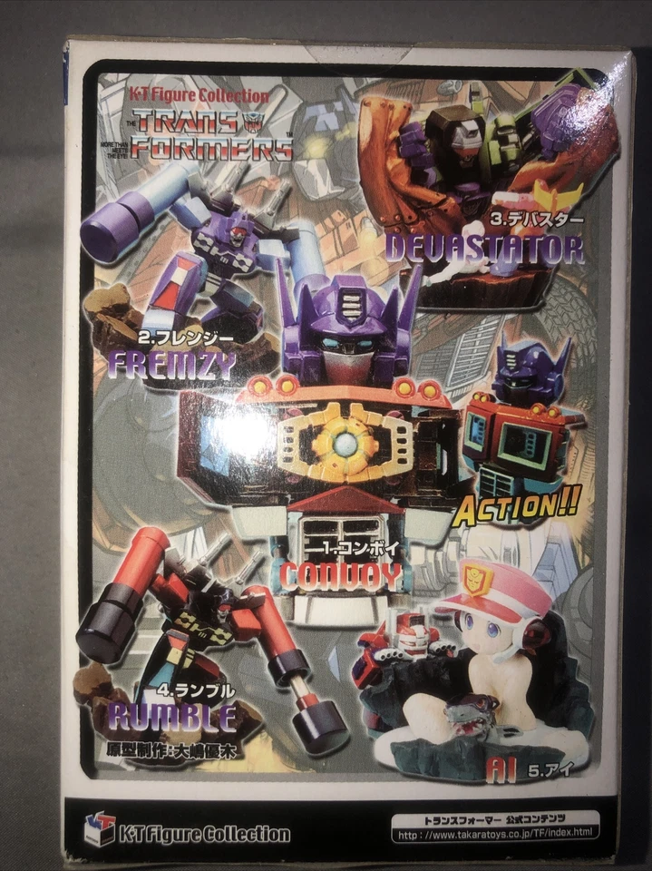 Transformers K.T. Figure Collection Devastator Optimus Convoy Fremzy Rumble AI - Image 2 of 2