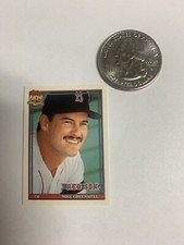 1991 Topps Mini Mike Greenwell Boston Red Sox