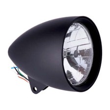 Motorcycle Storehouse Motorcycle Motorbike Classic Headlamp Black - 5-3/4 Inch