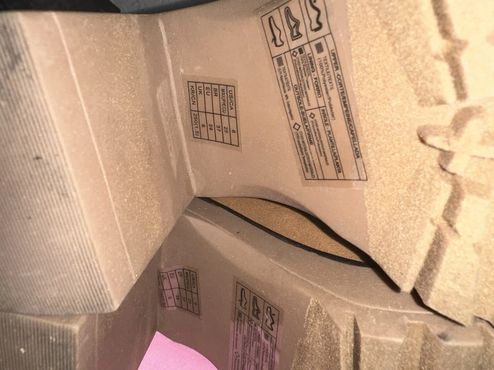 Botas de combate Forever 21 marrón con cordones suela para mujer talla 8 Foto 4 de 4