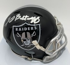 FRED BILETNIKOFF signed/auto'd OAKLAND RAIDERS Riddell BLAZE Mini Helmet - BAS