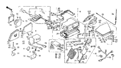 '84-'87 Honda Aspencade : Auto Radio Volume Control Unit (39190-MG9-872) {M2002} - Picture 4 of 5