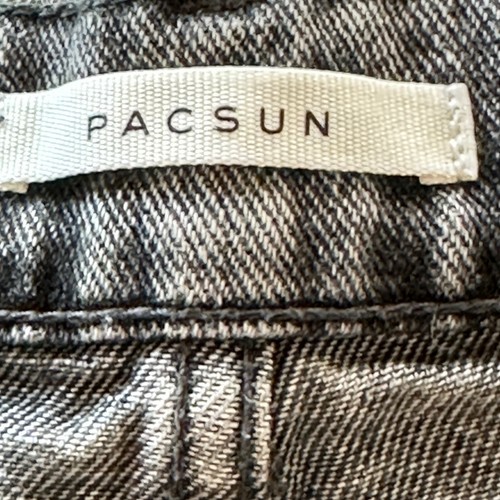 Jeans PacSun donna 25 vita alta gamba dritta grigio stone wash bottoni mosca 27 x 27 - Foto 8 di 10