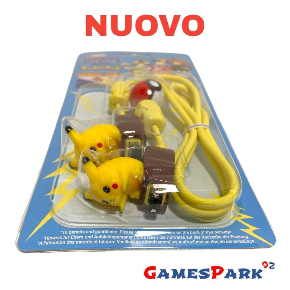Link Cable cavo per Game Boy Pokémon Pikachu per game boy color pocket nintendo - Immagine 3 di 3