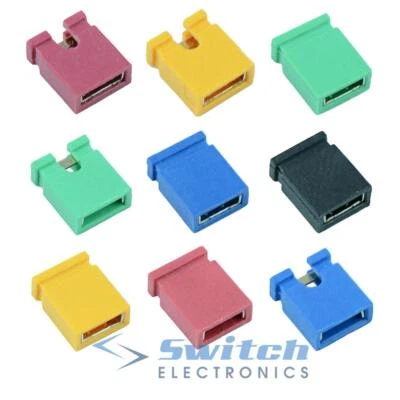 SWITCH ELECTRONICS Closed or Open 2.54mm 0.1" PCB Header Jumper Link Connector