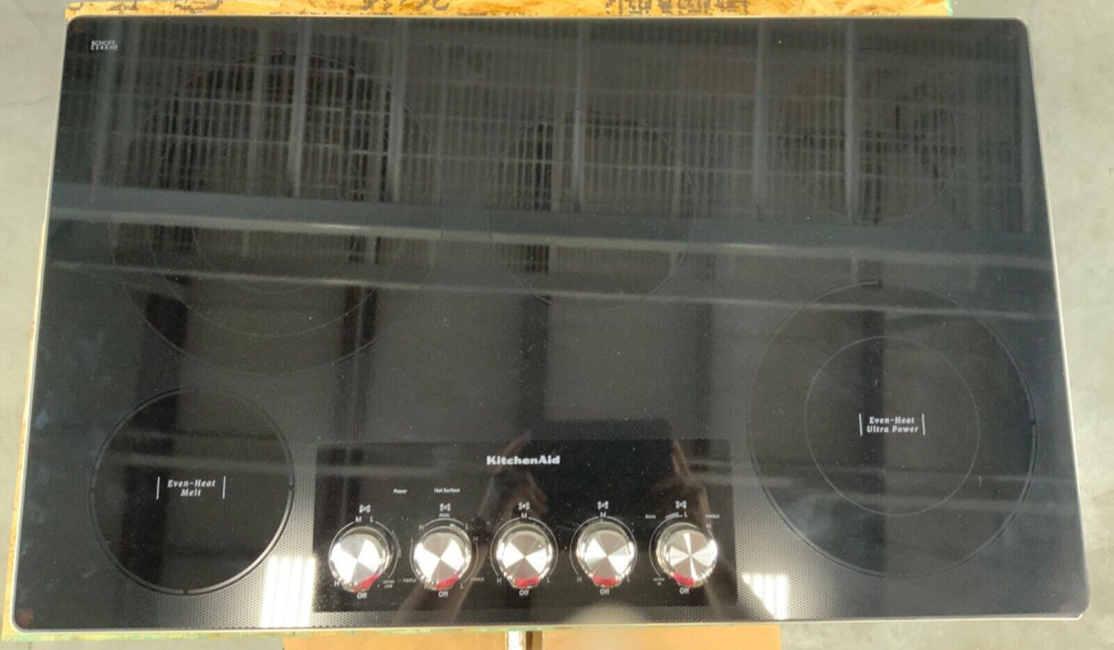 KitchenAid KCES556HSS 36 Inch Electric Cooktop with 5 Radiant Elements