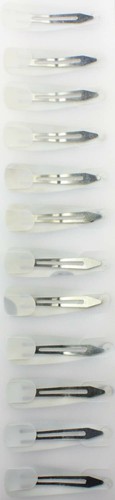 Snap Hair Clip Plain Colourful Bendy Click Clack Hair Slides Girls Hair Snappy - Picture 37 of 37