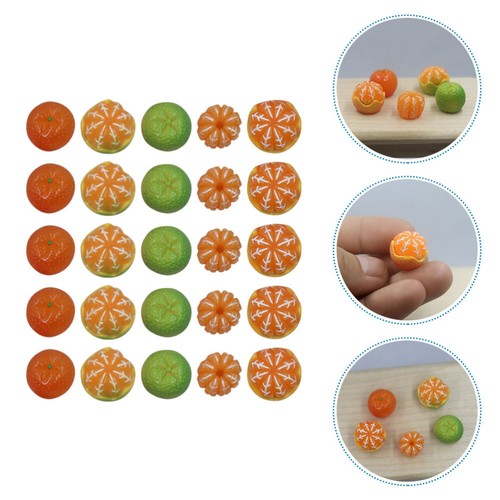 2 Pack Simulated Orange Accessories Simulation Fruit Tree Decoration Charms - Picture 3 of 12
