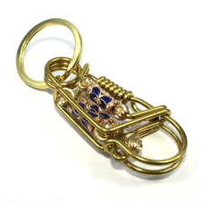 Handmade Brass Keychains Keyrings Belt Clip Wallet Bag Car Key Chain Holder Gift