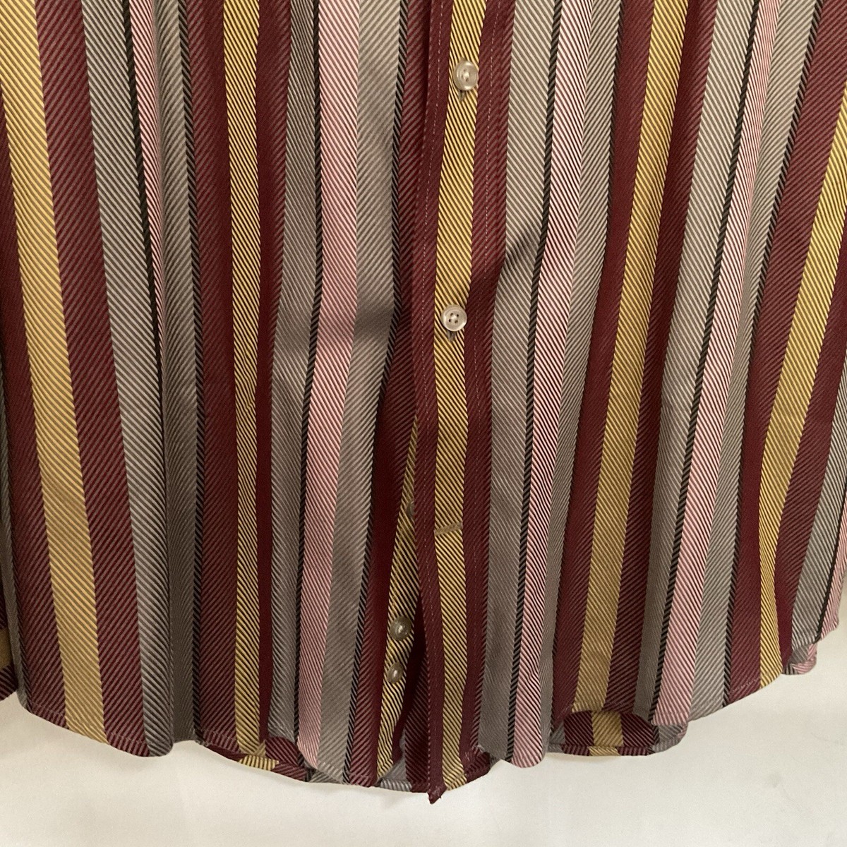Barry Bricken Button Up Shirt Mens M Multicolor Striped